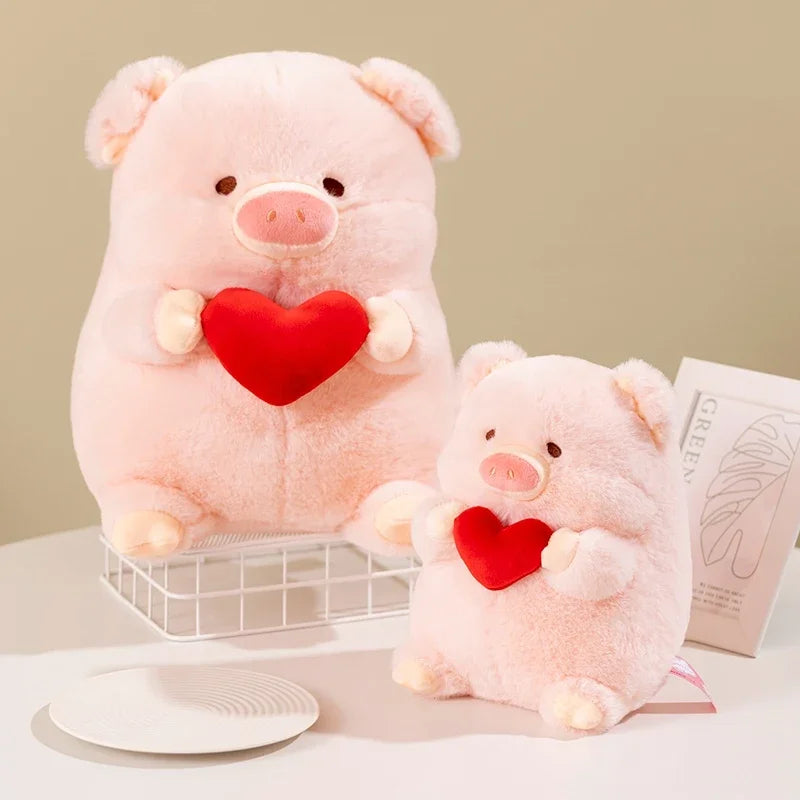 Peluche Cochon Cœur – Jouet Doux et Mignon pour Saint-Valentin et Cadeau d’Amour