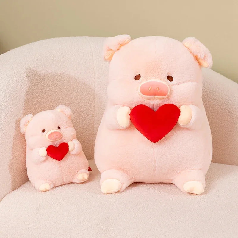 Peluche Cochon Cœur – Jouet Doux et Mignon pour Saint-Valentin et Cadeau d’Amour