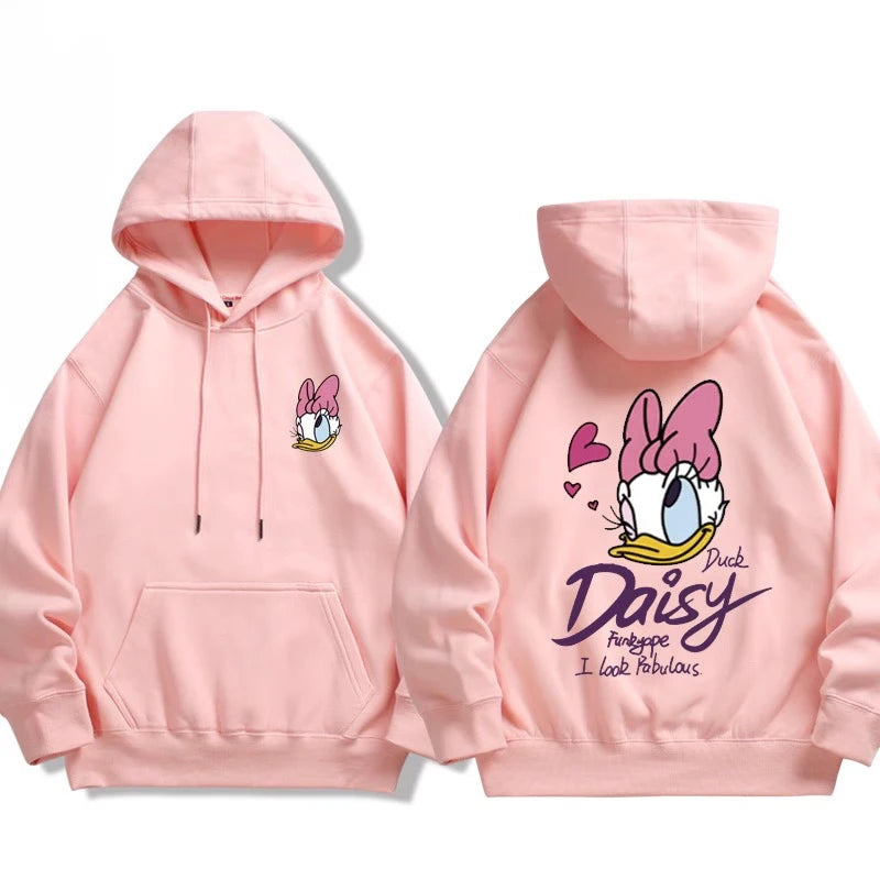 Sweat à Capuche Donald & Daisy – Couple Disney – Pull Oversize