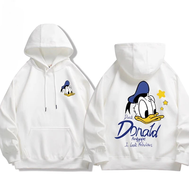 Sweat à Capuche Donald & Daisy – Couple Disney – Pull Oversize