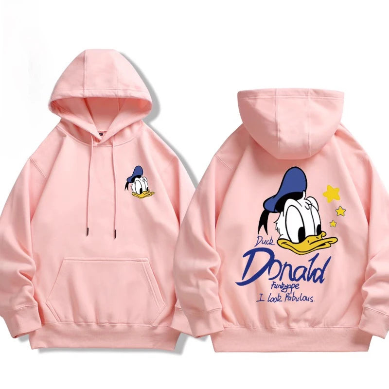 Sweat à Capuche Donald & Daisy – Couple Disney – Pull Oversize