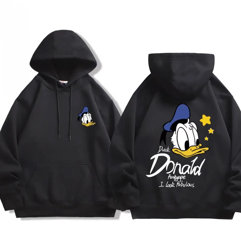 Sweat à Capuche Donald & Daisy – Couple Disney – Pull Oversize