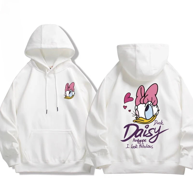 Sweat à Capuche Donald & Daisy – Couple Disney – Pull Oversize