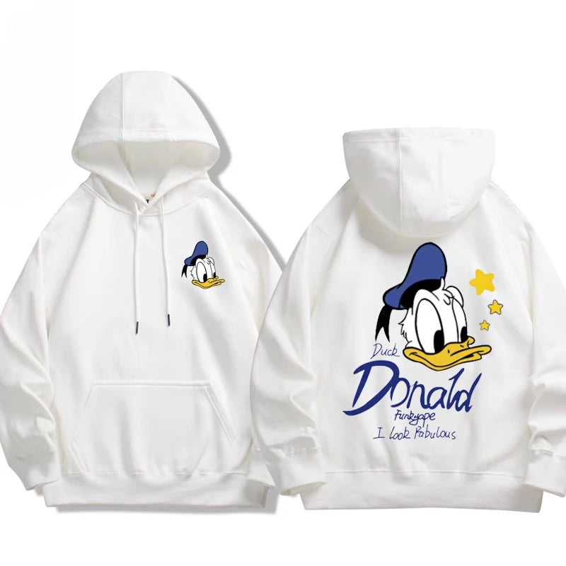 Sweat à Capuche Donald & Daisy – Couple Disney – Pull Oversize