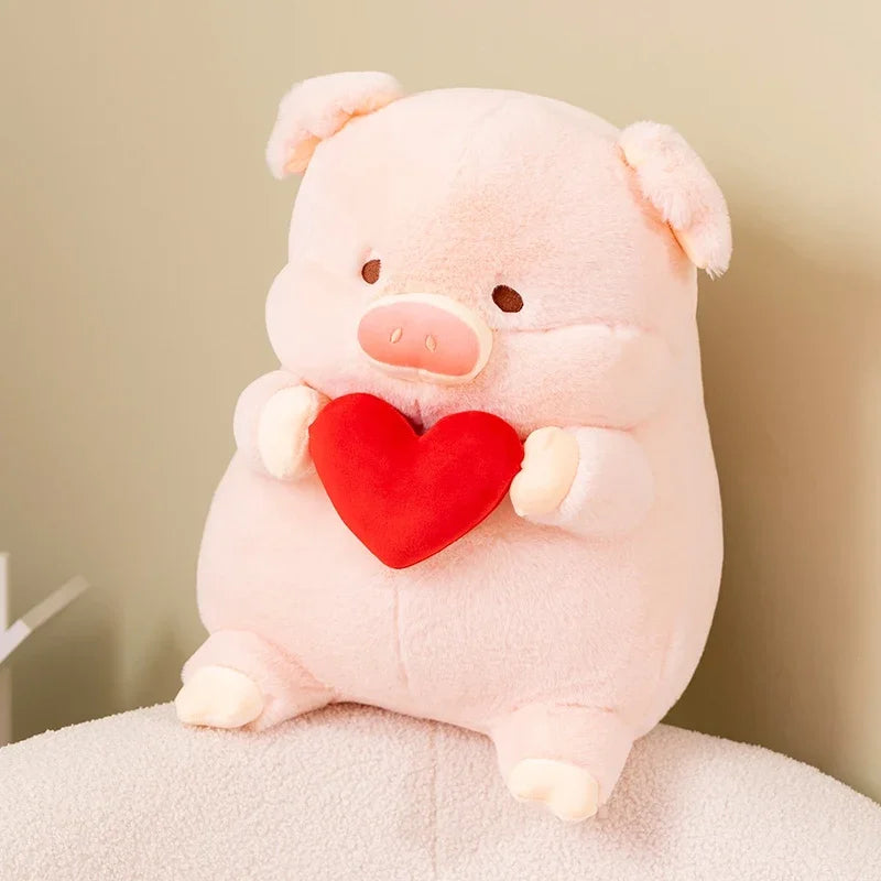 Peluche Cochon Cœur – Jouet Doux et Mignon pour Saint-Valentin et Cadeau d’Amour