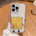 Coque Téléphone Bob l’Éponge Couple – Coque Transparente Antichoc pour iPhone