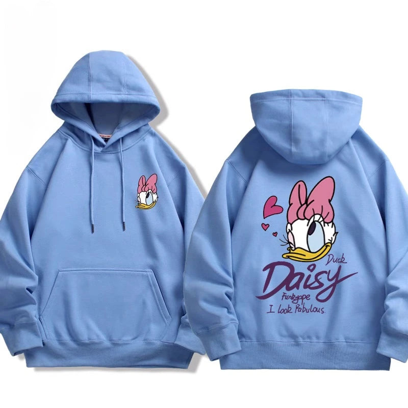 Sweat à Capuche Donald & Daisy – Couple Disney – Pull Oversize