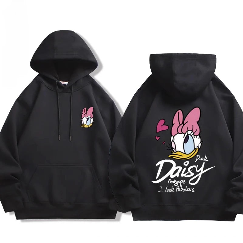 Sweat à Capuche Donald & Daisy – Couple Disney – Pull Oversize