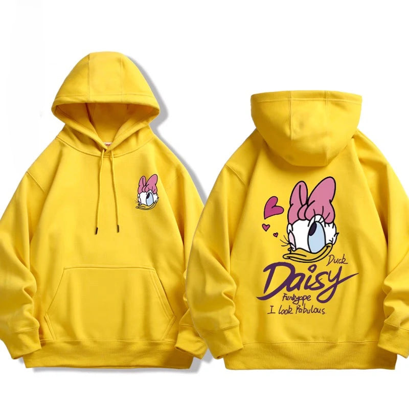 Sweat à Capuche Donald & Daisy – Couple Disney – Pull Oversize