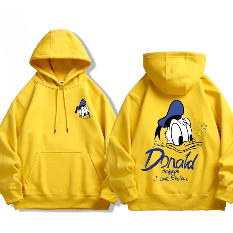 Sweat à Capuche Donald & Daisy – Couple Disney – Pull Oversize